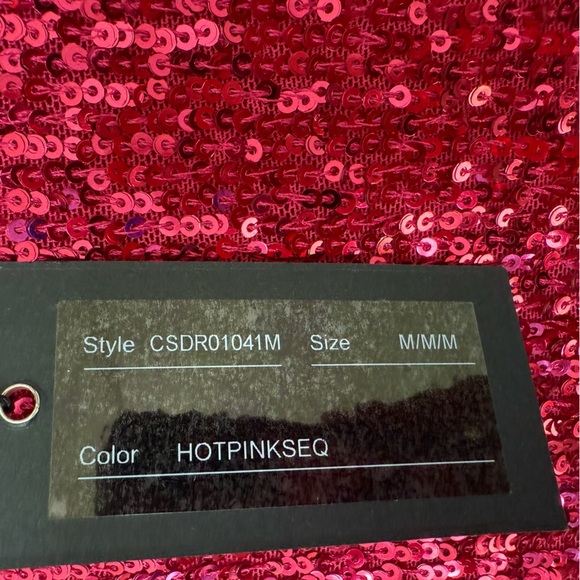 Cable & Gauge Women's Sparkling Pink Mini Dress - Picture 4 of 10